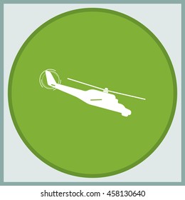Isolated helicopter illustration.