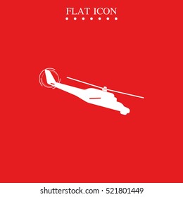 Isolated helicopter illustration.