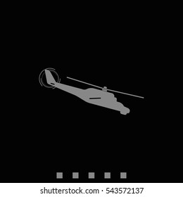 Isolated helicopter illustration.