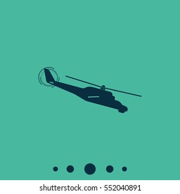 Isolated helicopter illustration.