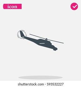 Isolated helicopter illustration.