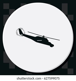 Isolated helicopter illustration.