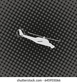 Isolated helicopter illustration.