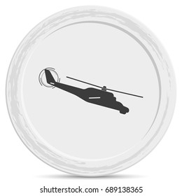 Isolated helicopter illustration.