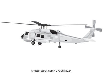 isolated helicopter on white background vector design