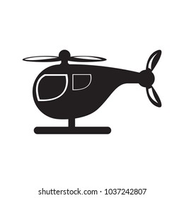 Isolated helicopter toy icon