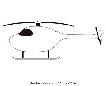 Isolated helicopter toy icon