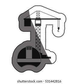 Isolated helment of construction design
