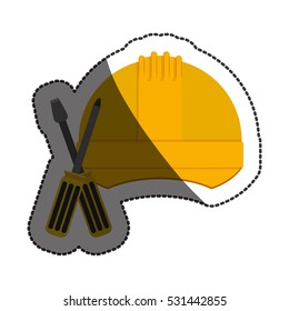 Isolated helment of construction design
