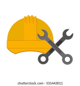 Isolated helment of construction design