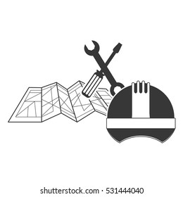 Isolated helment of construction design
