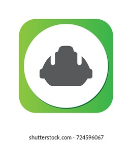 Isolated Helmet Icon Symbol On Clean Background. Vector Hardhat Element In Trendy Style.
