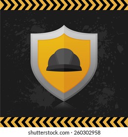an isolated heraldry shield with an icon on a grunge background