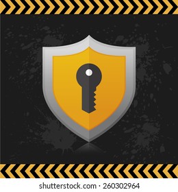 an isolated heraldry shield with an icon on a grunge background