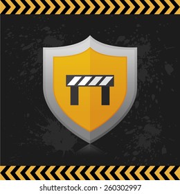 an isolated heraldry shield with an icon on a grunge background