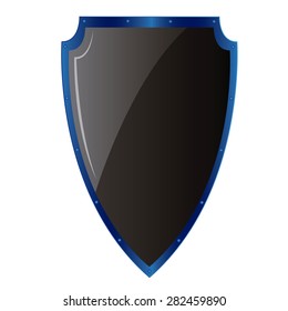 Isolated heraldry shield on a white background. Vector illustration