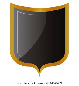 Isolated heraldry shield on a white background. Vector illustration