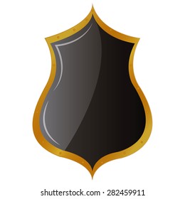 Isolated heraldry shield on a white background. Vector illustration