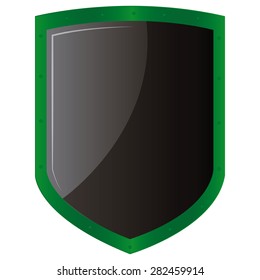 Isolated heraldry shield on a white background. Vector illustration