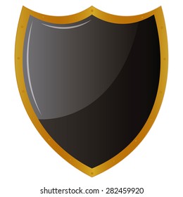 Isolated heraldry shield on a white background. Vector illustration