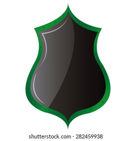 Isolated heraldry shield on a white background. Vector illustration