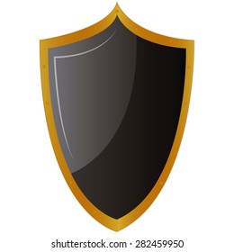 Isolated heraldry shield on a white background. Vector illustration