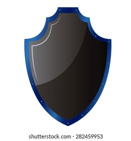 Isolated heraldry shield on a white background. Vector illustration