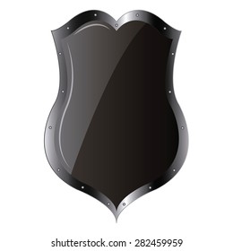 Isolated heraldry shield on a white background. Vector illustration