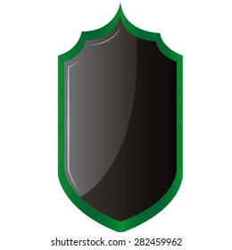 Isolated heraldry shield on a white background. Vector illustration