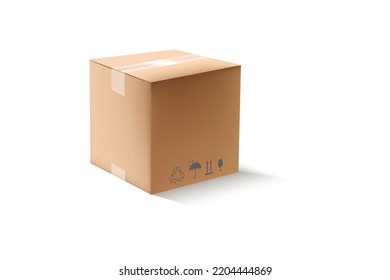 Isolated  high plain box type on the white background 