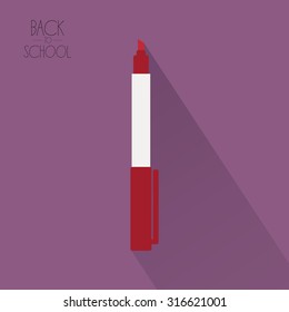 Isolated highlighter on a colored background with text