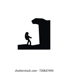 Isolated Hiking Icon. Arete Vector Element Can Be Used For Arete, Hiking, Alpinist Design Concept.