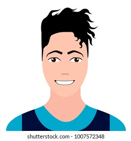 Isolated hipster avatar image vector illustration design
