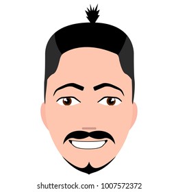 Isolated hipster avatar image vector illustration design