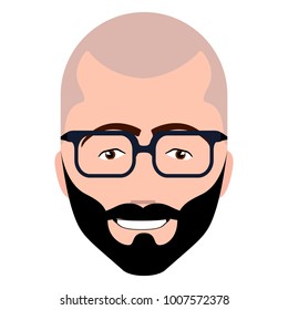 Isolated hipster avatar image vector illustration design