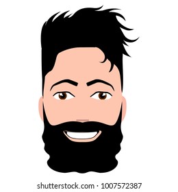 Isolated hipster avatar image vector illustration design