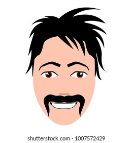 Isolated hipster avatar image vector illustration design