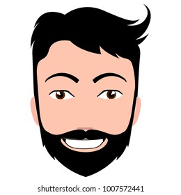 Isolated hipster avatar image vector illustration design