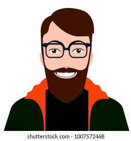 Isolated hipster avatar image vector illustration design
