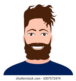 Isolated hipster avatar image vector illustration design
