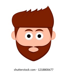 Isolated hipster avatar image. Vector illustration design