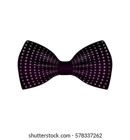 Isolated hipster bowtie on a white background, Vector illustration