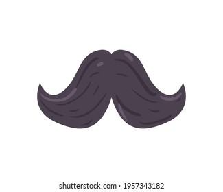 Isolated hipster and gentleman mustache