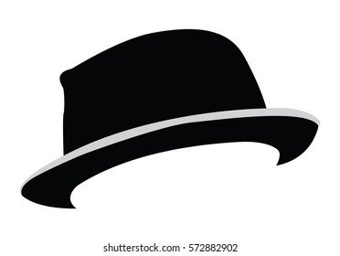 Isolated hipster hat on a white background, Vector illustration