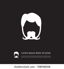 Isolated Hipster Icon. Style Vector Element Can Be Used For Style, Man, Hipster Design Concept.