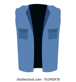 Isolated hipster jacket on a white background, Vector illustration