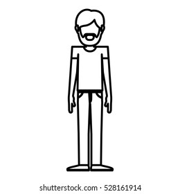 Isolated hipster man design