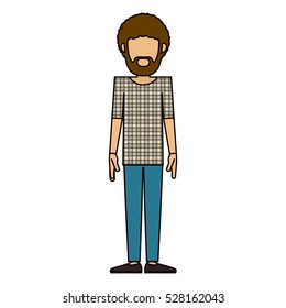 Isolated hipster man design