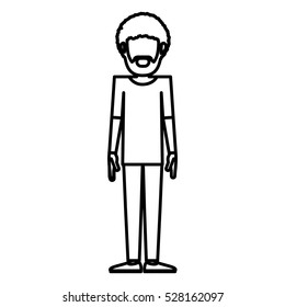 Isolated hipster man design