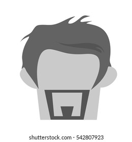 Isolated hipster man design